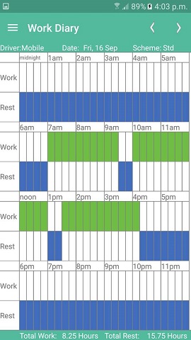 work diary mate daily sheet