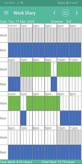 work diary mate mobile