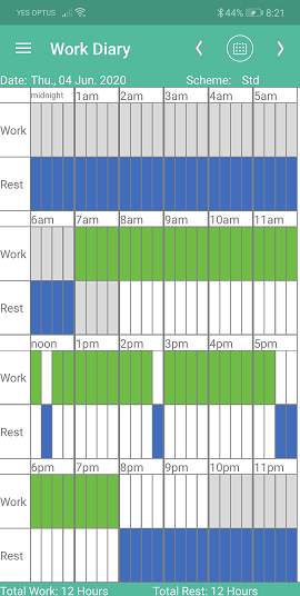 work diary mate mobile